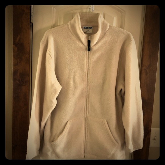 Golden Grove Jackets & Blazers - NWOT-Cream, Size Lg., Golden Grove Fleece Jacket